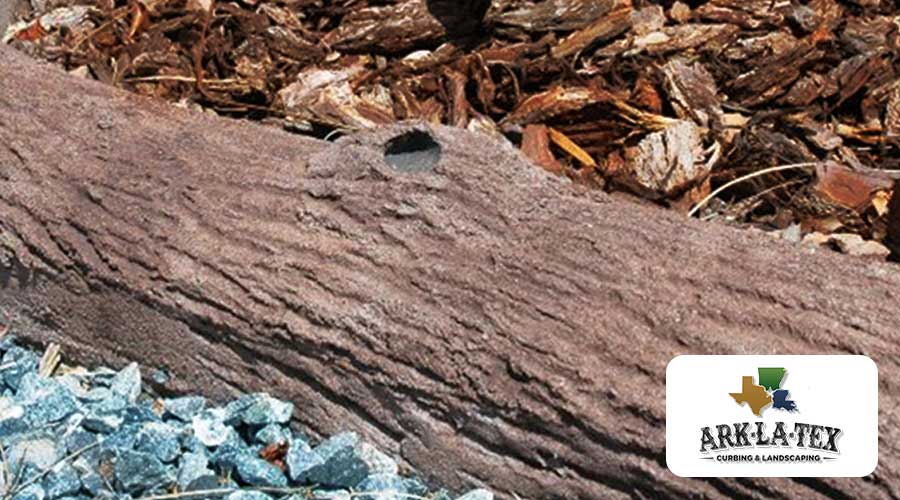 custom-stamped-edging-bark-texture